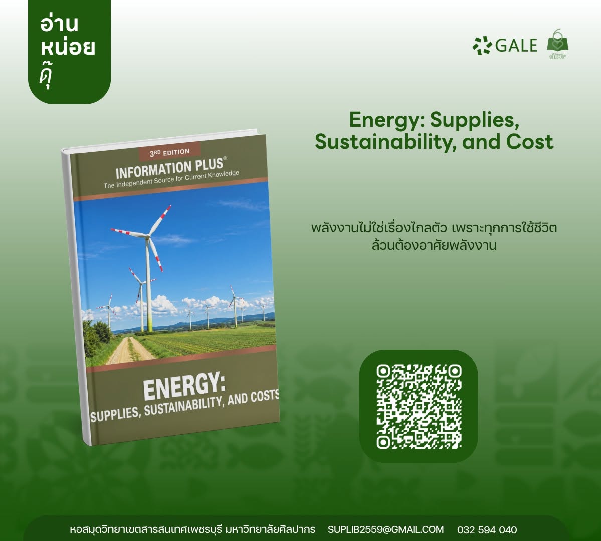 Energy: Supplies, Sustainability, and Cost